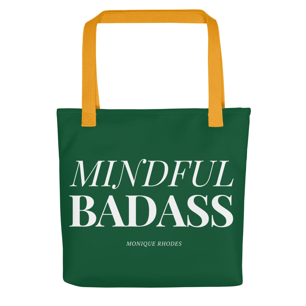 'Mindful Badass' Tote Bag- Green