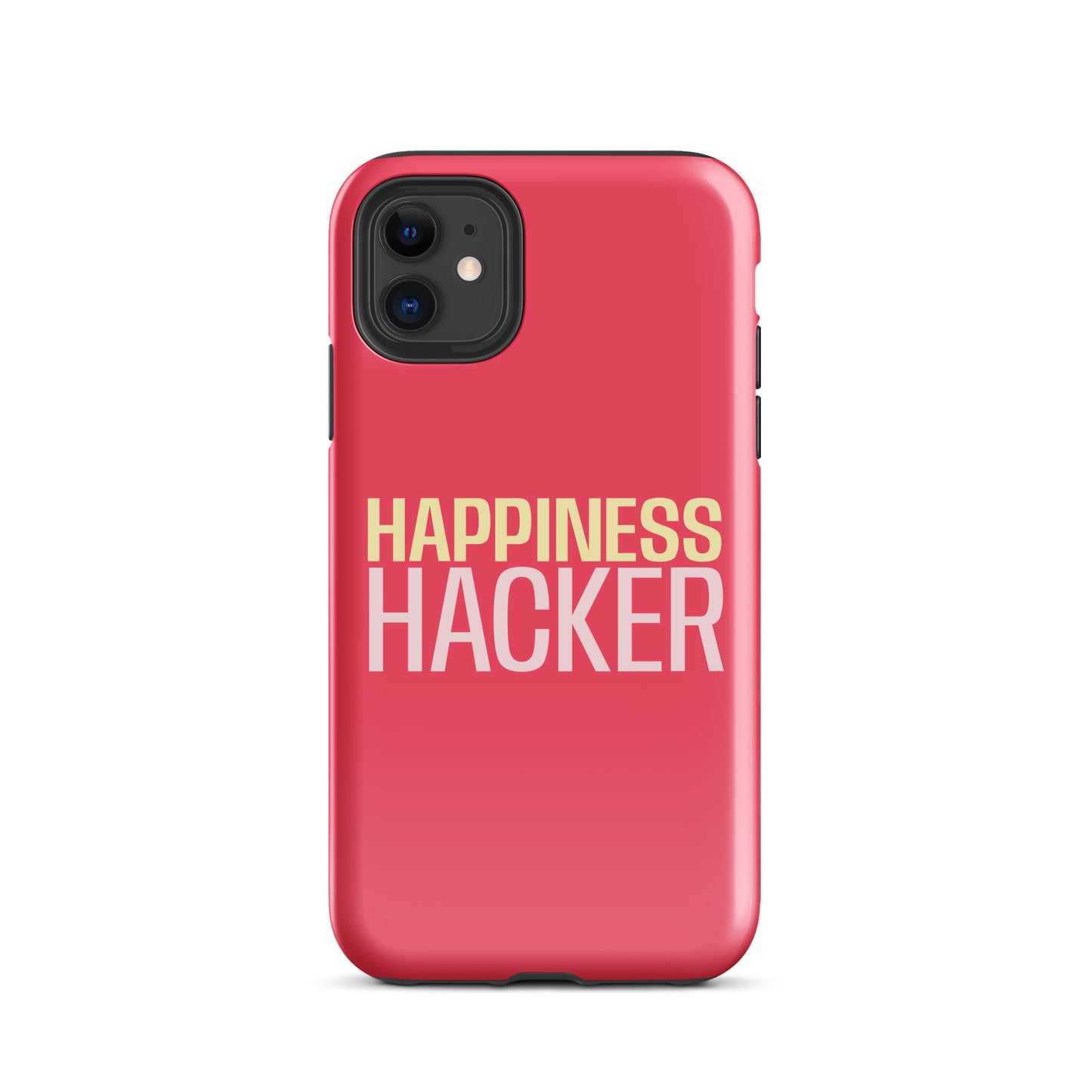 'Happiness Hacker' Tough Case for iPhone®-Raspberry