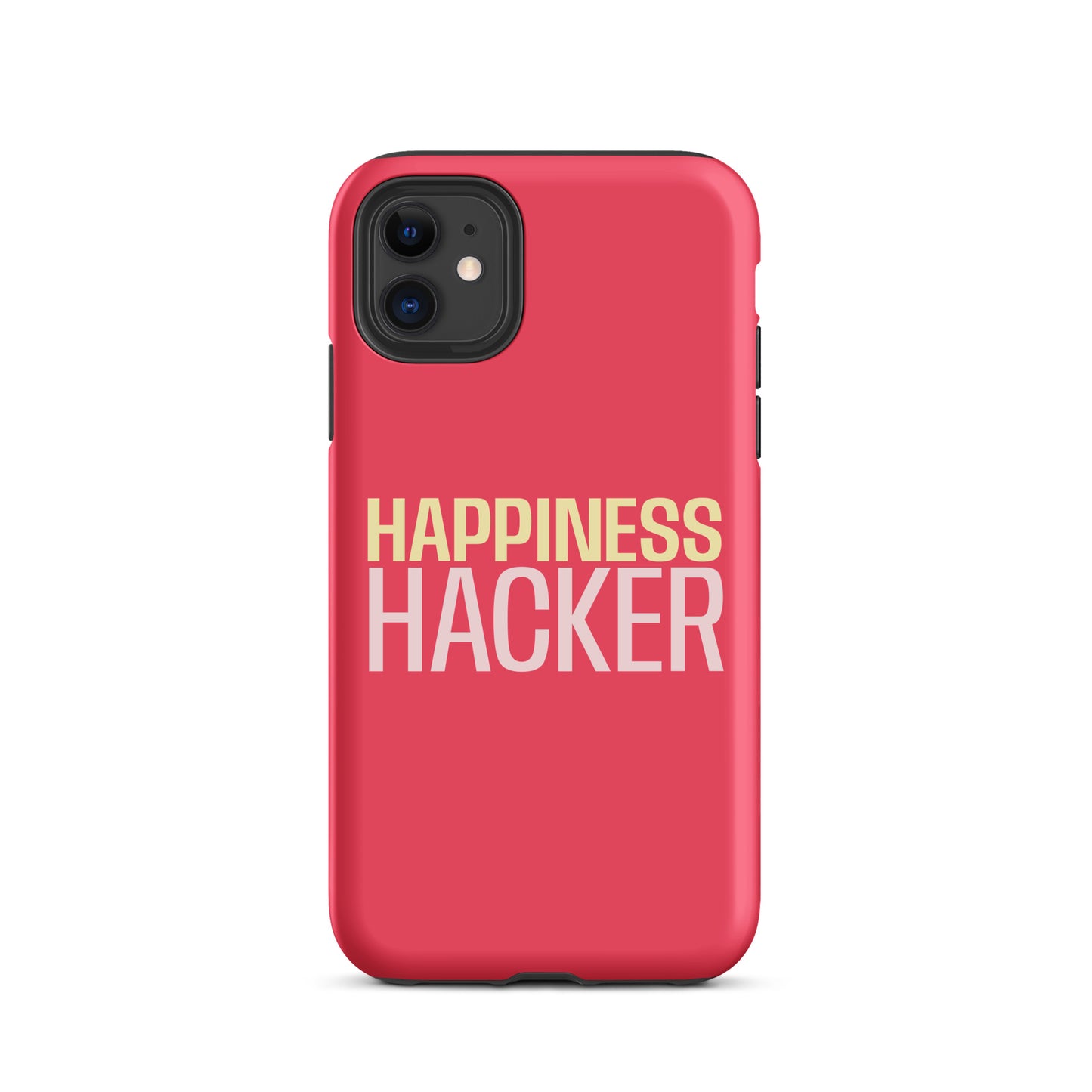 'Happiness Hacker' Tough Case for iPhone®-Raspberry