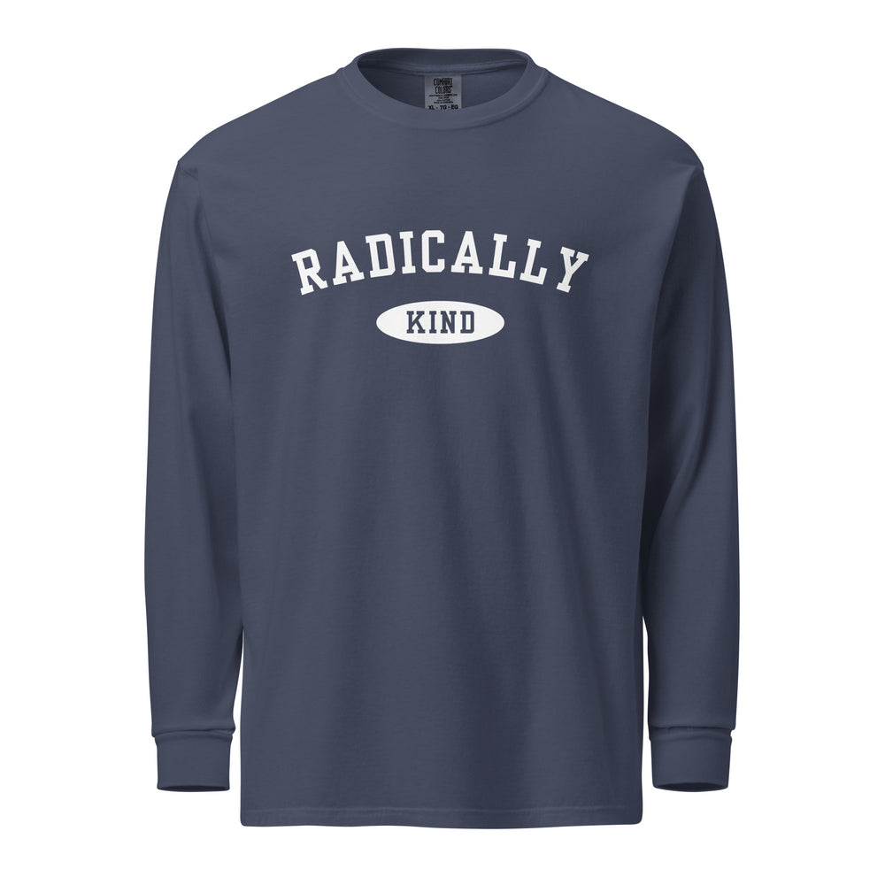 'Radically Kind' Long Sleeve T-Shirt- Navy