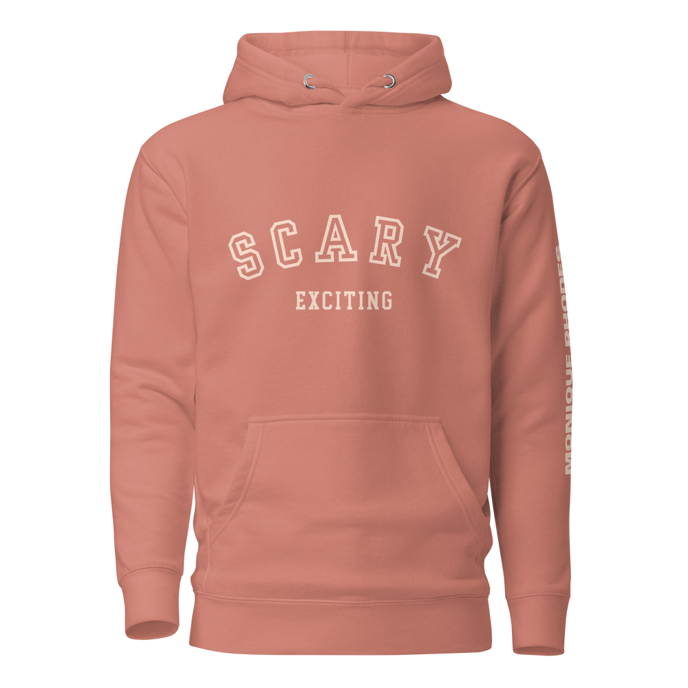 'Scary Exciting' Unisex Hoodie-Dusty Rose